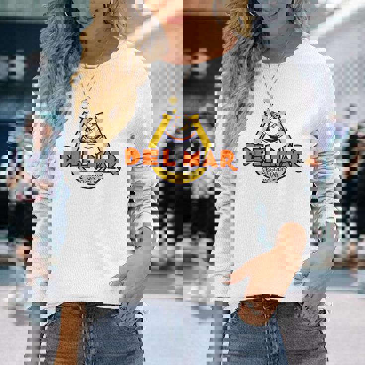 Del Mar スケートボードランチ 長袖Tシャツ 彼女への贈り物