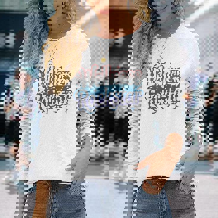 Epic Team Wellness Rockstarquad ヨガクラス フィットネス 長袖Tシャツ 彼女への贈り物