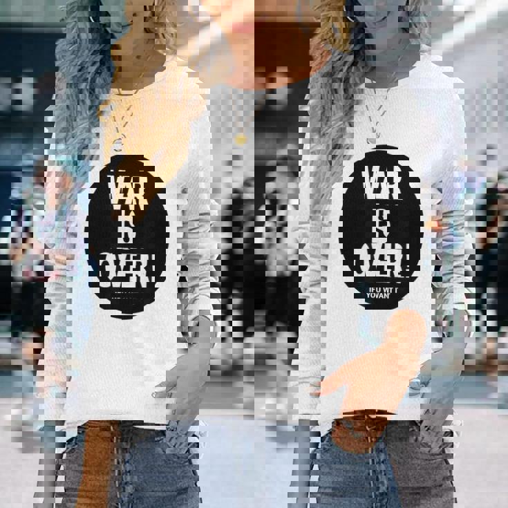 Exclusive War Is Over If You Want It 限定版 長袖Tシャツ 彼女への贈り物