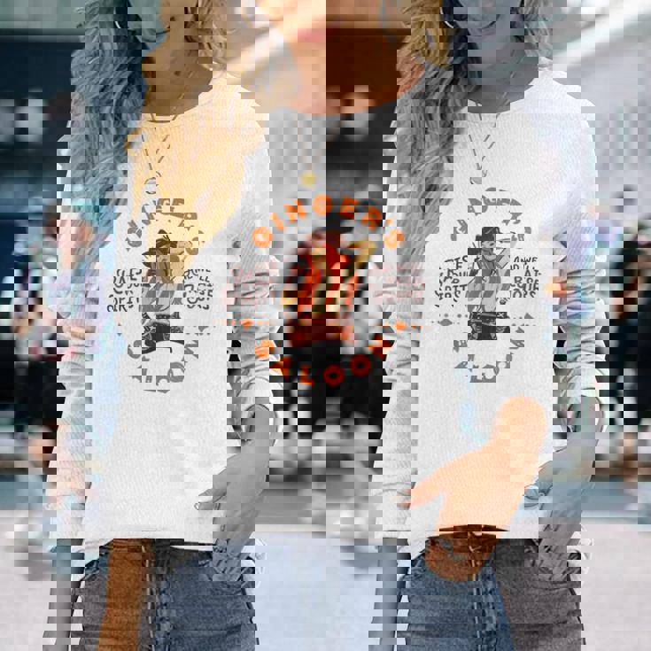 Gingersaloon ヴィンテージ ウイスキー レッドヘッド ダイブバー アーティストギフト 長袖Tシャツ 彼女への贈り物