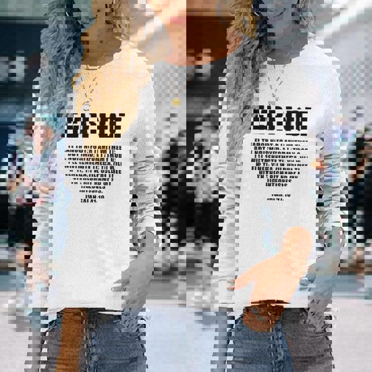 Isaiah 41 長袖Tシャツ 彼女への贈り物