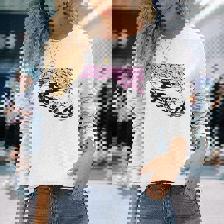 Jdm スープラ Mk5 Gr 桜 2Jz スタンスグラフィックtシャツ 長袖Tシャツ 彼女への贈り物