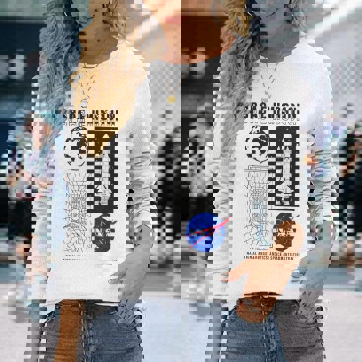 Nasa 宇宙ミッション・ディメンション 長袖Tシャツ 彼女への贈り物