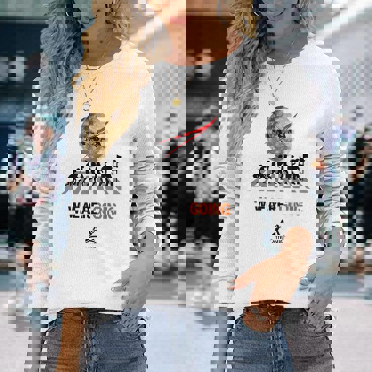 Nasaアルテミス計画 人類の進化 長袖Tシャツ 彼女への贈り物