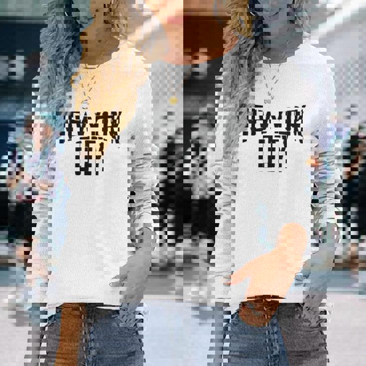 New York City Manhattan シャツ メンズ レディース 長袖Tシャツ 彼女への贈り物