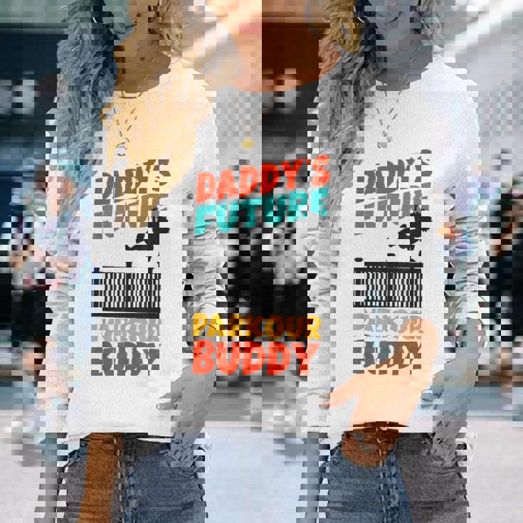 Parkour フリーランニング トレーサー キッズ Daddys フューチャー パルクール 長袖Tシャツ 彼女への贈り物