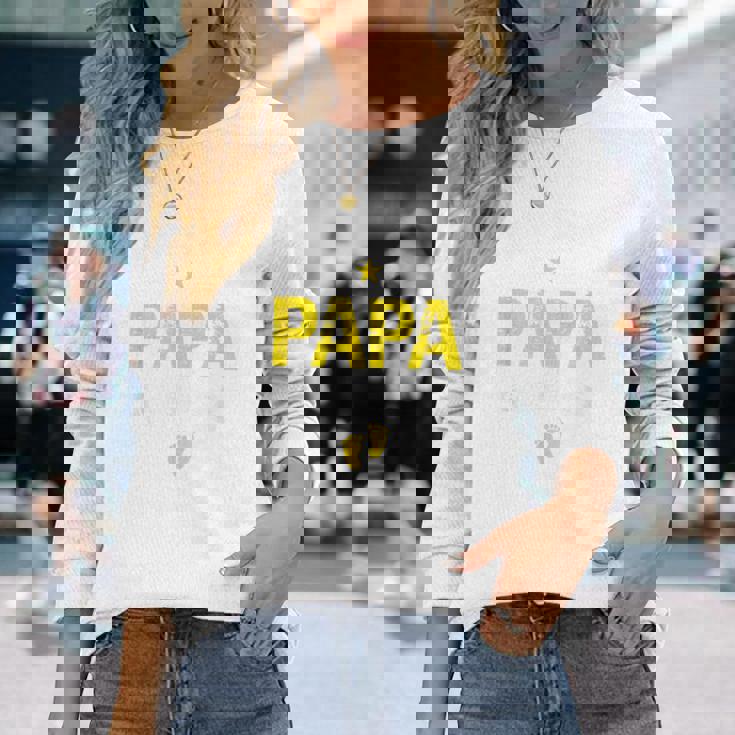 メンズ Promoted To Papa Est 2027Oon To Be Dad 長袖Tシャツ 彼女への贈り物