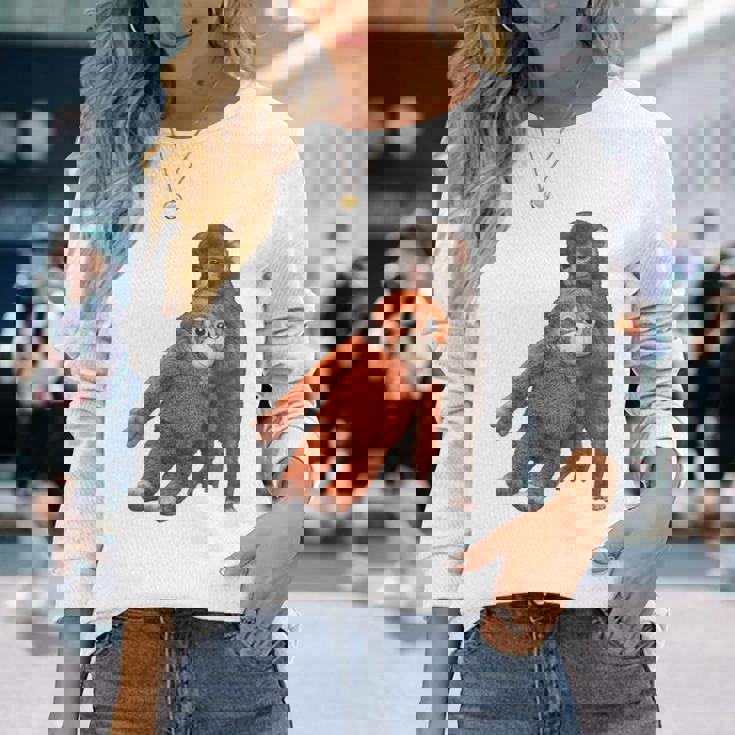 Punch The Monkey Meme X Ape Cute Punch Monkey Baby Meme 長袖Tシャツ 彼女への贈り物