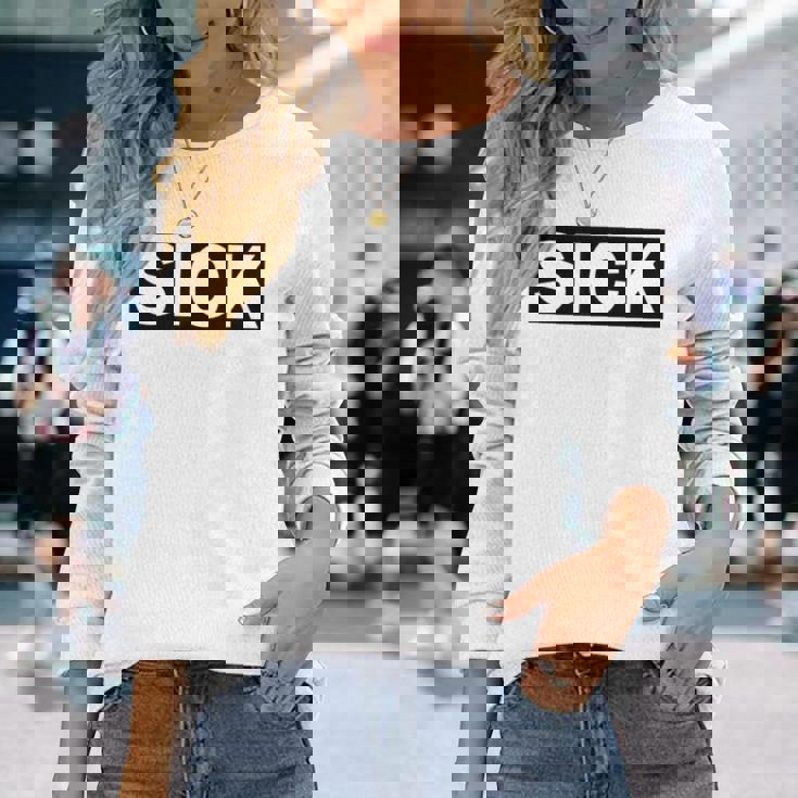 Sick Krank Krass Iickmodeick 長袖Tシャツ 彼女への贈り物