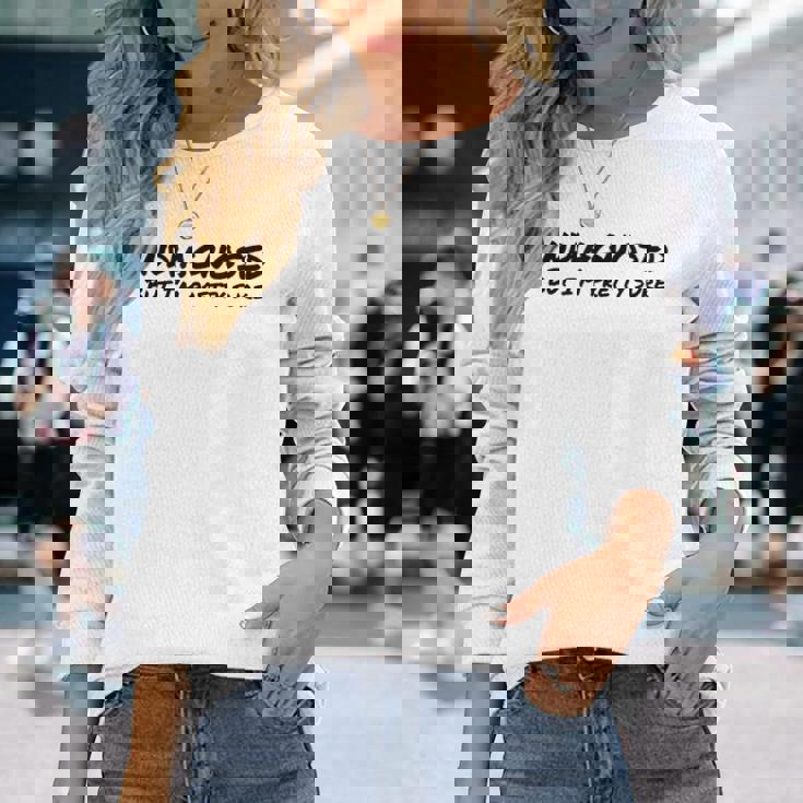 Undiagnosed But I'm Prettyure ブラックフォント 長袖Tシャツ 彼女への贈り物