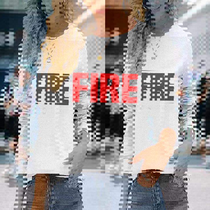 Wildland Hotshot Crew Fire Rescue Department 消防士 長袖Tシャツ 彼女への贈り物