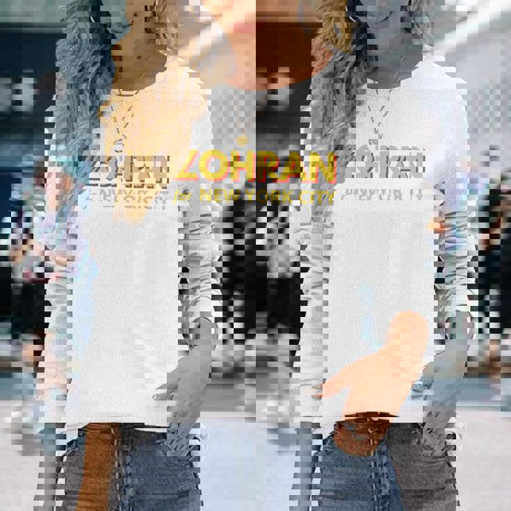 Zohran Mamdani ニューヨーク市長用 面白い クール トレンディ プログレッシブ 長袖Tシャツ 彼女への贈り物