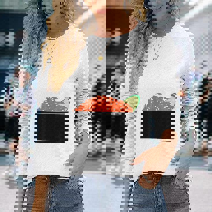 【いくら】イクラ 寿司 おすし 軍艦巻き 可愛い おもしろ 面白い 鮭 魚卵 料理 文字 ネタ ウケ狙い 文字入り 変な 長袖Tシャツ 彼女への贈り物