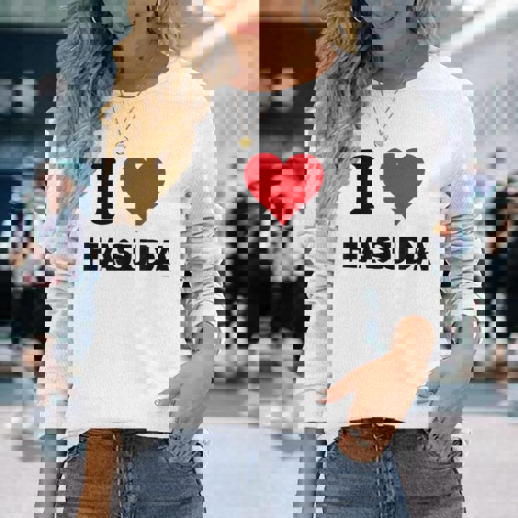 アイハート 蓮田ジャパンラブ 日本土産 長袖Tシャツ 彼女への贈り物