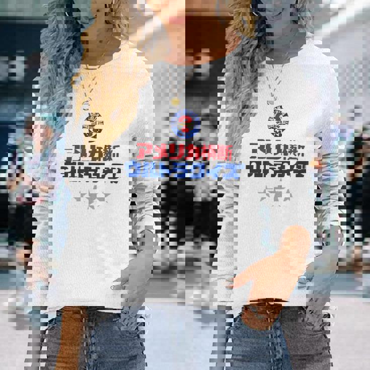 アメリカ横断ウルトラクイズ「スター」白 長袖Tシャツ 彼女への贈り物