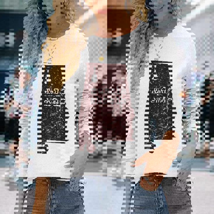 アラバママップ マッスルショールズ 録音 キャピタルロック グラフィック 長袖Tシャツ 彼女への贈り物