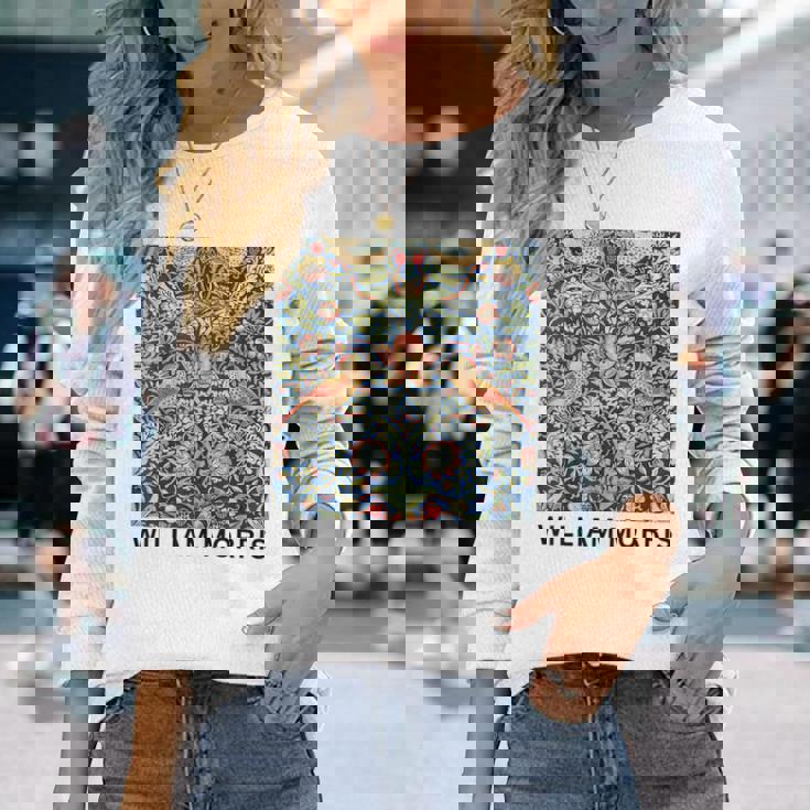 ウィリアム・モリス いちご泥棒 ポスター ビンテージ タペストリー William Morris 長袖Tシャツ 彼女への贈り物