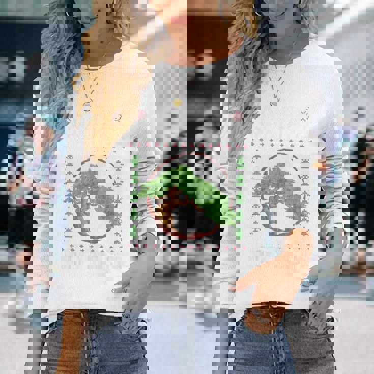 クリスマス 盆栽 醜い Xmas セーター クリスマス 盆栽 恋人 長袖Tシャツ 彼女への贈り物