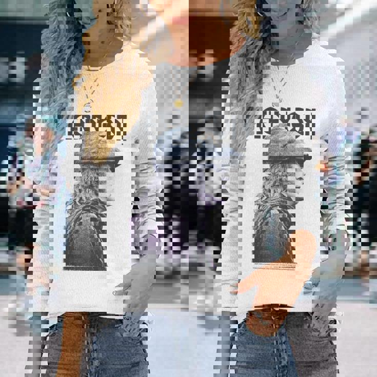 ジョン・レノン 平和な色調の肖像画 長袖Tシャツ 彼女への贈り物