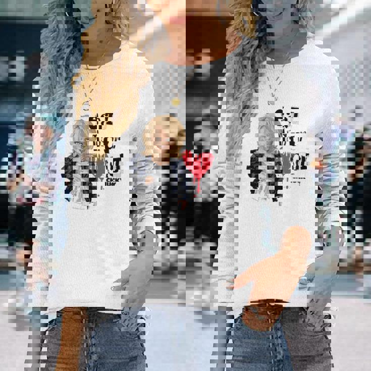 チャッキー・ティファニー・イート・ユア・ハート・アウト・バレンタイン 長袖tシャツ 長袖Tシャツ 彼女への贈り物