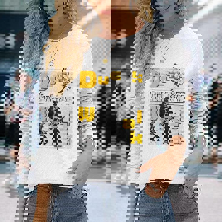 チャックベリー_003_Back Printed 長袖Tシャツ 彼女への贈り物