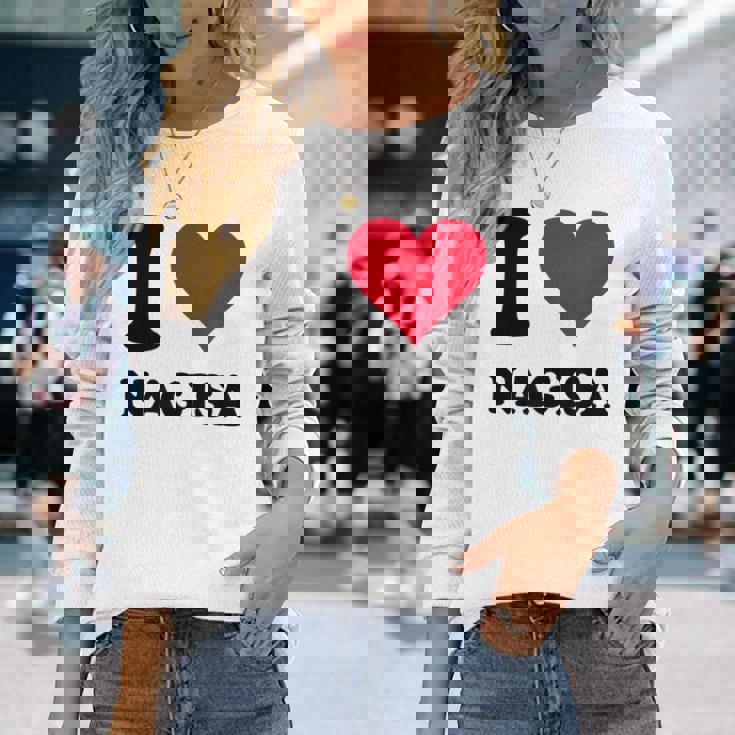 ナギサが大好き 長袖Tシャツ 彼女への贈り物