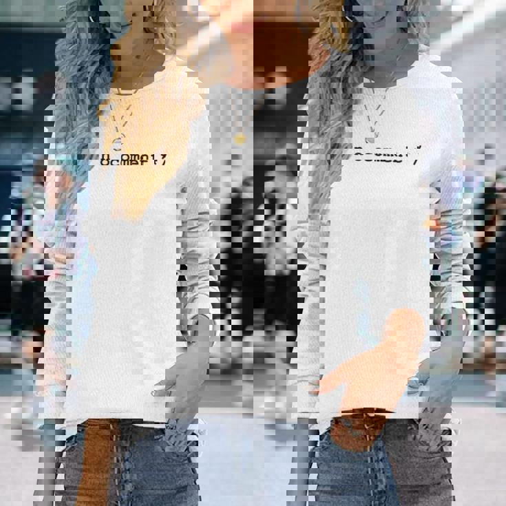 ノーコメントプログラマーtシャツ 長袖Tシャツ 彼女への贈り物