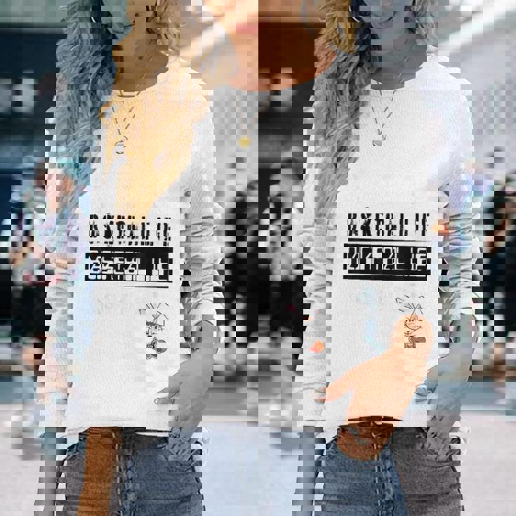 バスケットボール Basketball Life ラビット 長袖Tシャツ 彼女への贈り物