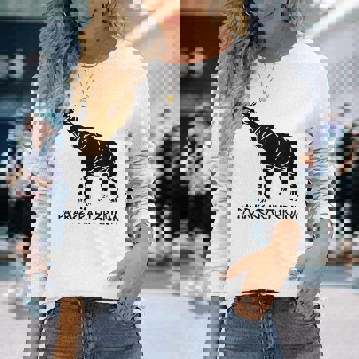 パラケラテリウム 絶滅動物 サイ 古生物学 長袖Tシャツ 彼女への贈り物