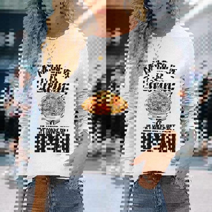 ビリヤニ マサラ パキスタン フードペースト ハンディポット ビリヤニ 長袖Tシャツ 彼女への贈り物