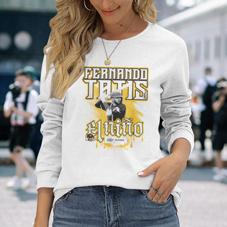フェルナンド・タティス・ジュニア・サンディエゴ・ベースボール・スケット Mlb選手 長袖Tシャツ 彼女への贈り物