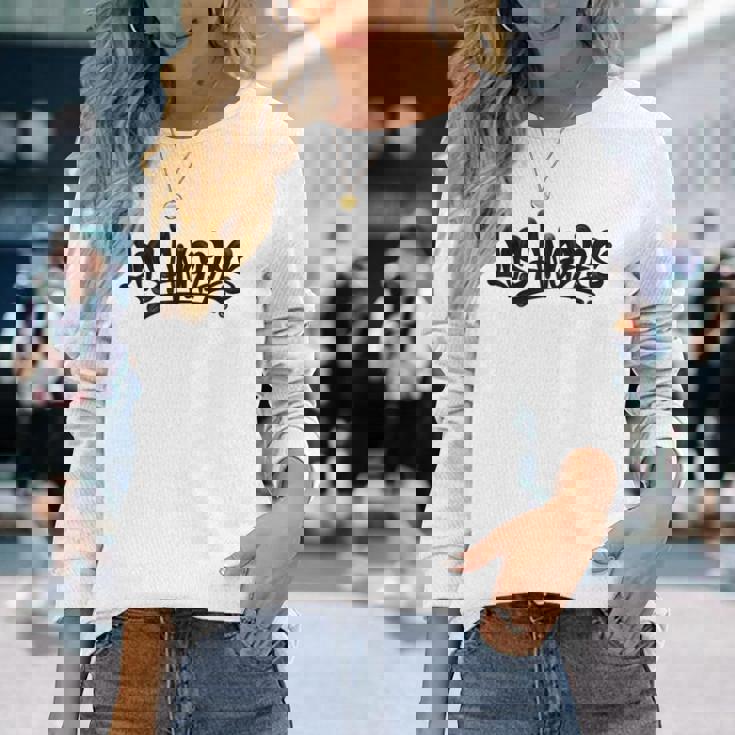 ロサンゼルス グラフィティ シティ ストリートアート カリフォルニア Usa お土産 長袖Tシャツ 彼女への贈り物