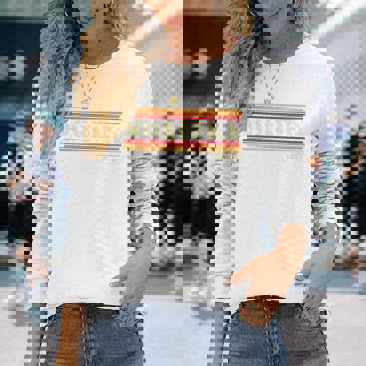 ヴィンテージ 80年代 盛岡 日本 レトロ グラフィック 長袖Tシャツ 彼女への贈り物