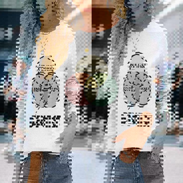 歯医者さんtシャツ Intelligent Andexy 長袖Tシャツ 彼女への贈り物