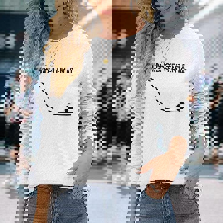 私には面白い物理学の可能性があった 長袖Tシャツ 彼女への贈り物