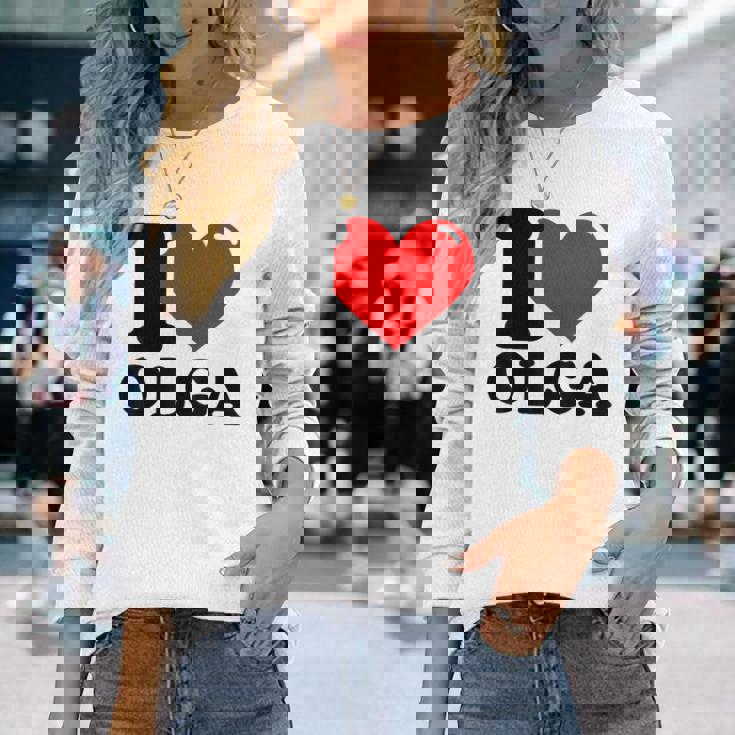 私はオルガが大好き 長袖Tシャツ 彼女への贈り物