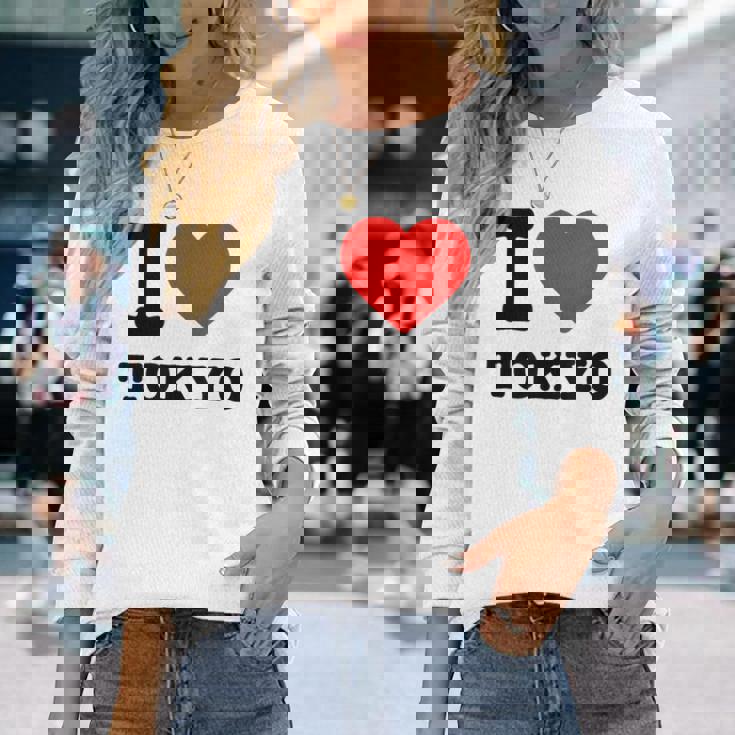 私は東京が大好きです I Love Tokyo 長袖Tシャツ 彼女への贈り物