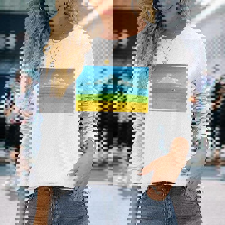 詩とメルヘン 葉祥明 トスカーナの祈り P3031 長袖Tシャツ 彼女への贈り物