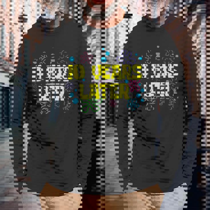 10歳の誕生日 10年後 10歳の誕生日 長袖Tシャツ 高齢者への贈り物