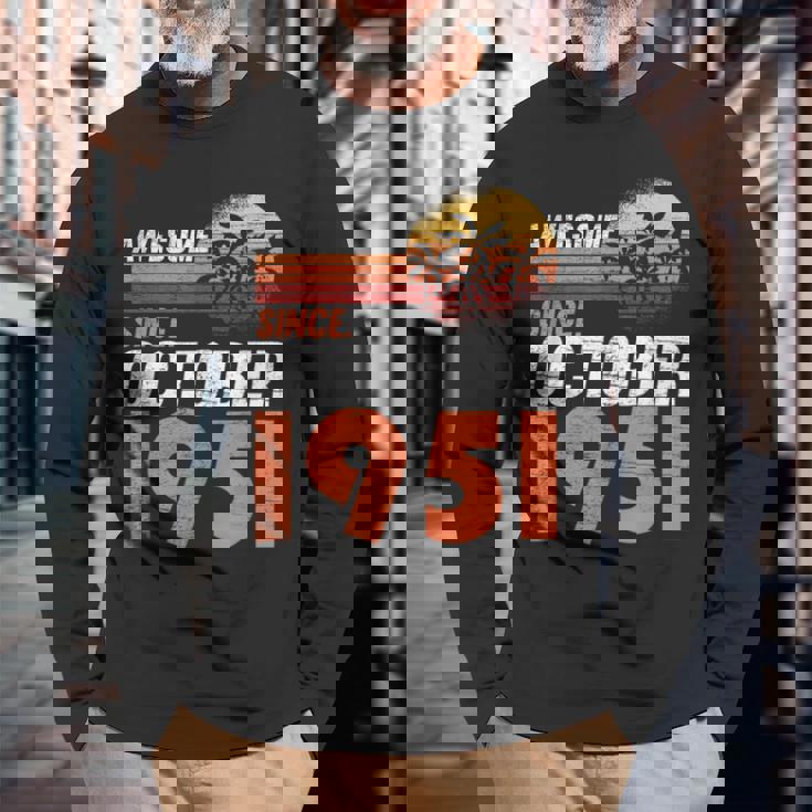 1951年10月 誕生日 長袖Tシャツ 高齢者への贈り物