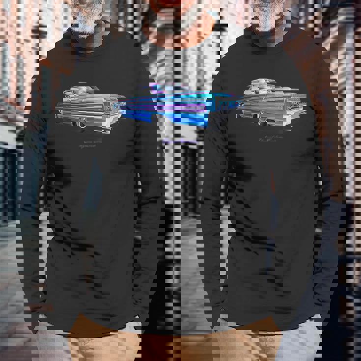 1964 Impala Low Rider Kustom リードそり ホットロッド マッスルカー 長袖Tシャツ 高齢者への贈り物