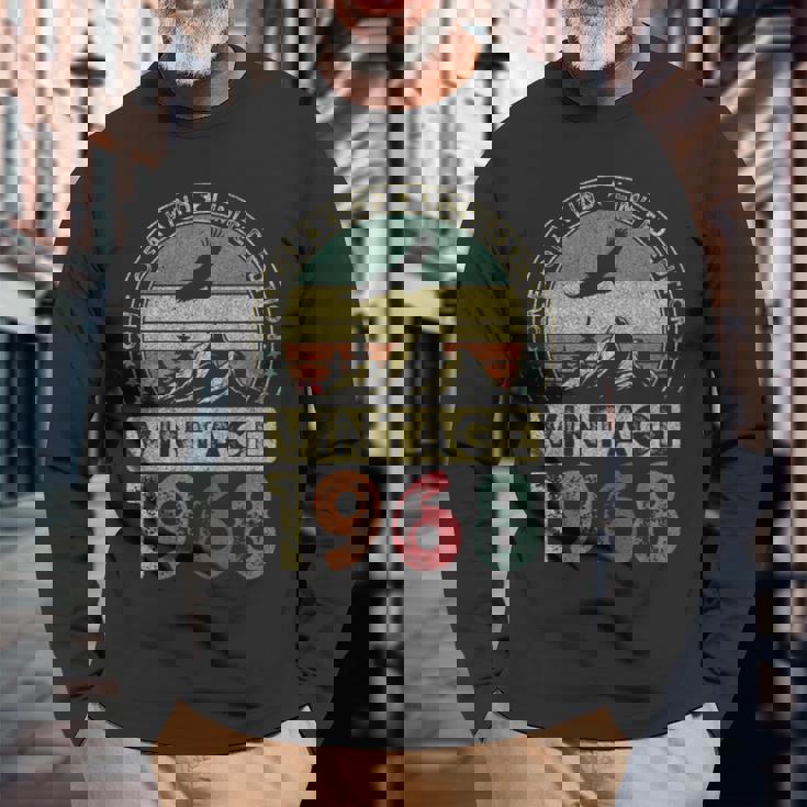 1968年ヴィンテージ、限定版、58歳の誕生日、58歳 長袖Tシャツ 高齢者への贈り物