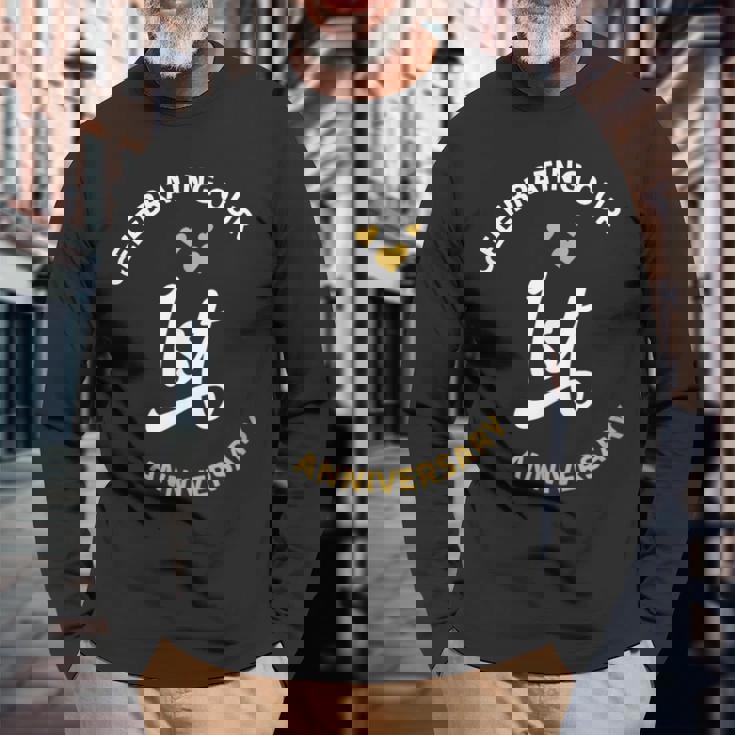 1周年記念1周年記念。 長袖Tシャツ 高齢者への贈り物