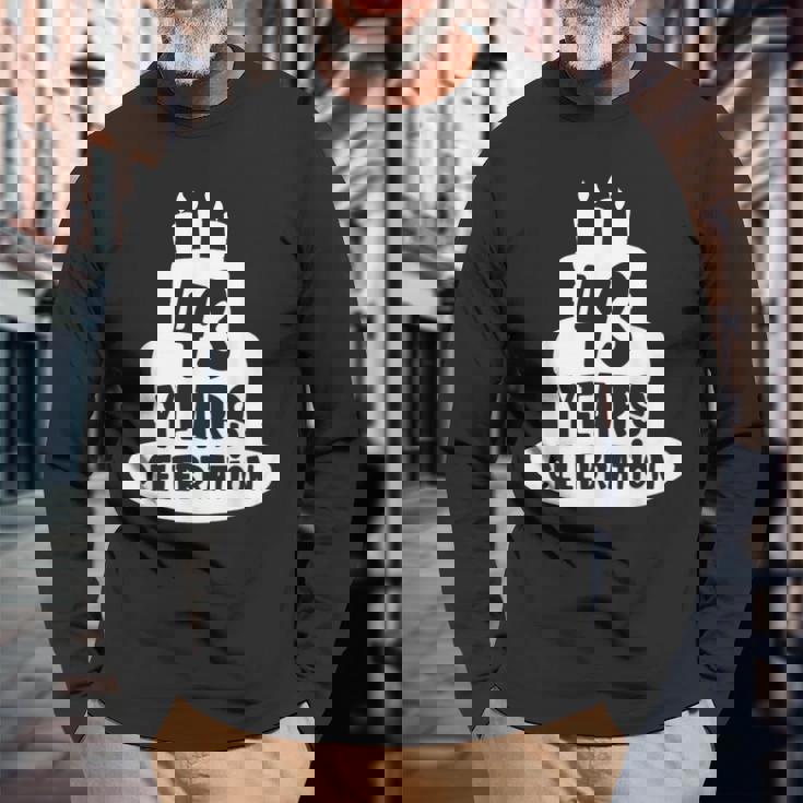 43年のお祝い イベント、記念日、誕生日。 長袖Tシャツ 高齢者への贈り物