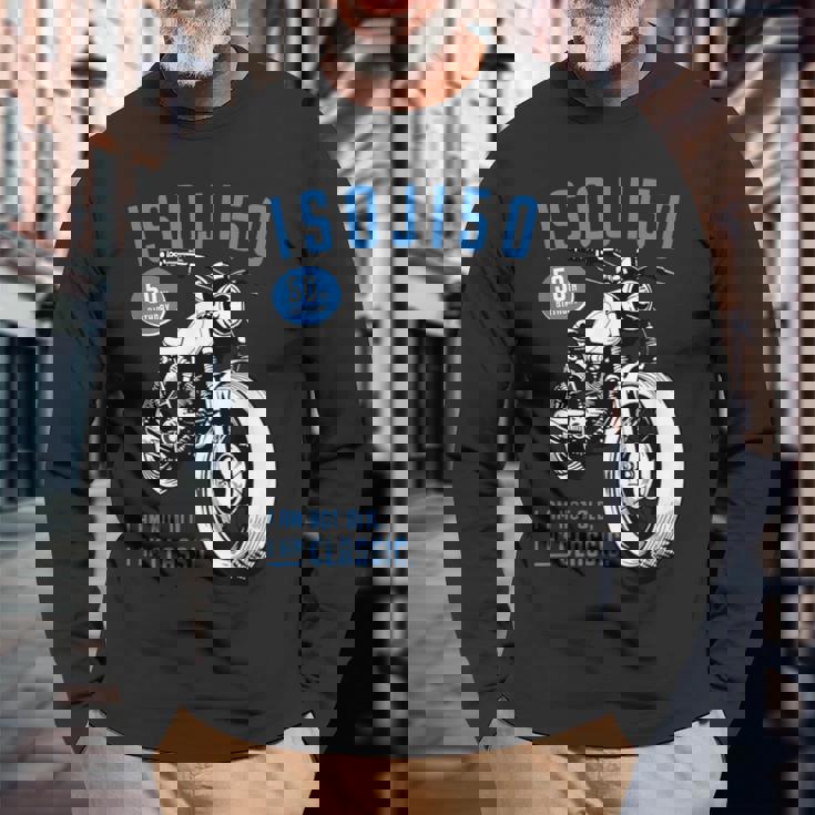 50歳 早寿お祝い 五十路 バイク好き 車好き クラシックバイク I'm Not Old I'm Classic 長袖Tシャツ 高齢者への贈り物