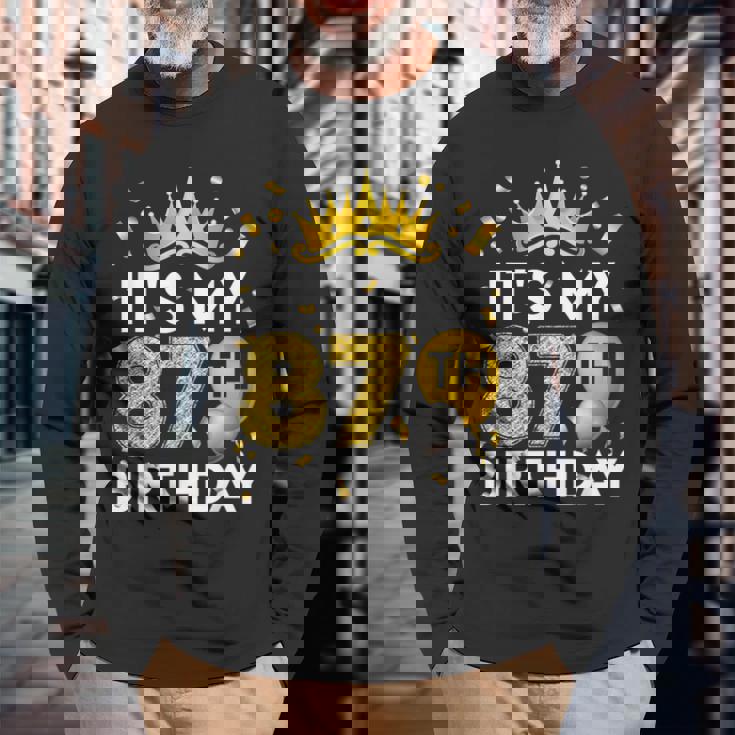 87歳の誕生日プレゼント 87歳の誕生日 87歳の誕生日 長袖Tシャツ 高齢者への贈り物