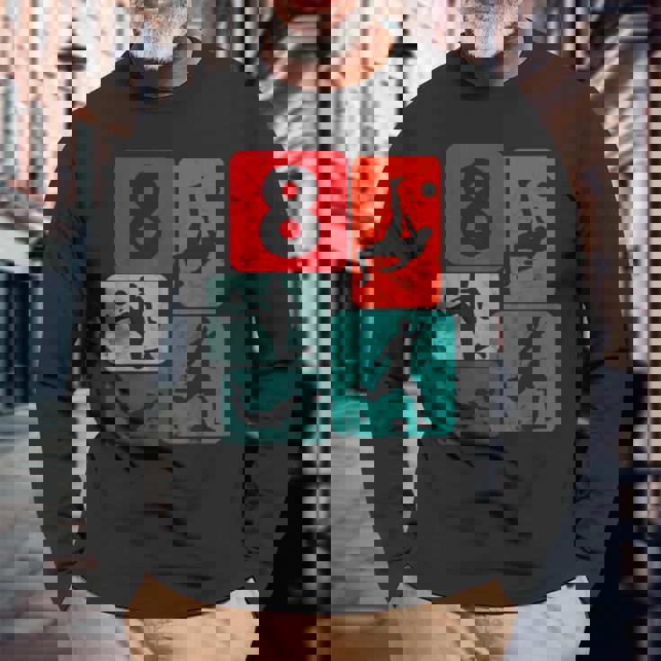 8歳の誕生日サッカー8歳の男の子サッカーサッカー 長袖Tシャツ 高齢者への贈り物