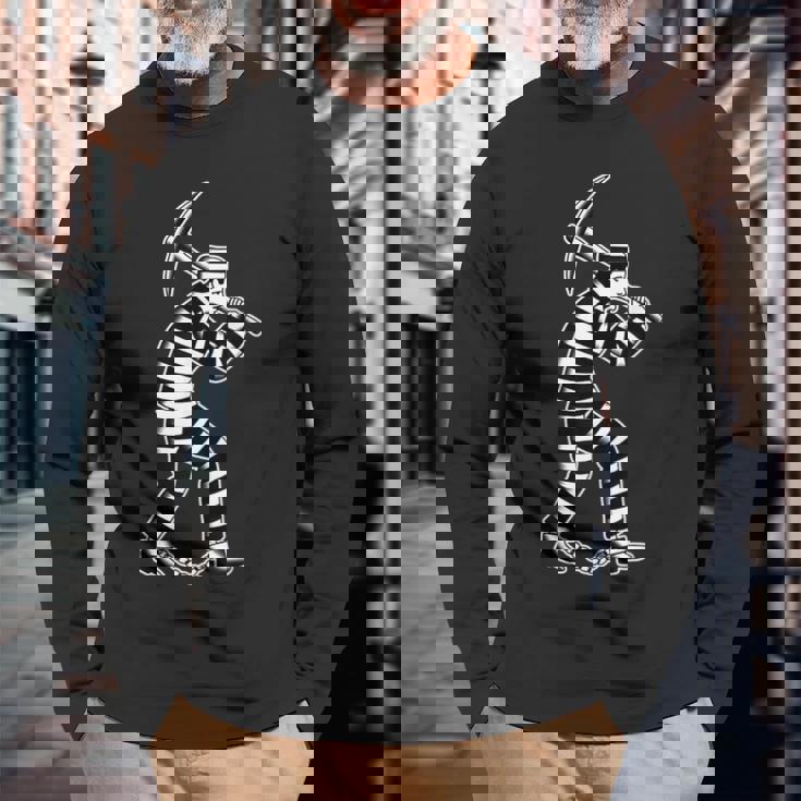 Alcatraz 刑務所 囚人 受刑者 長袖Tシャツ 高齢者への贈り物