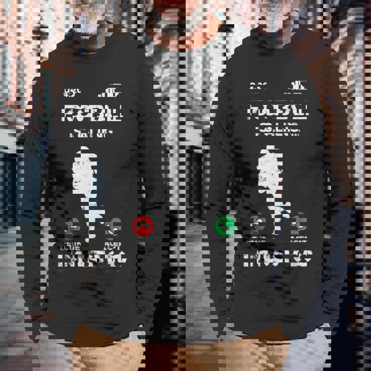 American Football Calling I Must Go ファニーコーチ メンズ レディース 長袖Tシャツ 高齢者への贈り物