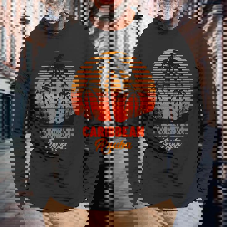 Aruba Caribbean Sea Beach Vacation Tank Top Long Sleeve T-Shirt Gifts for Old Men